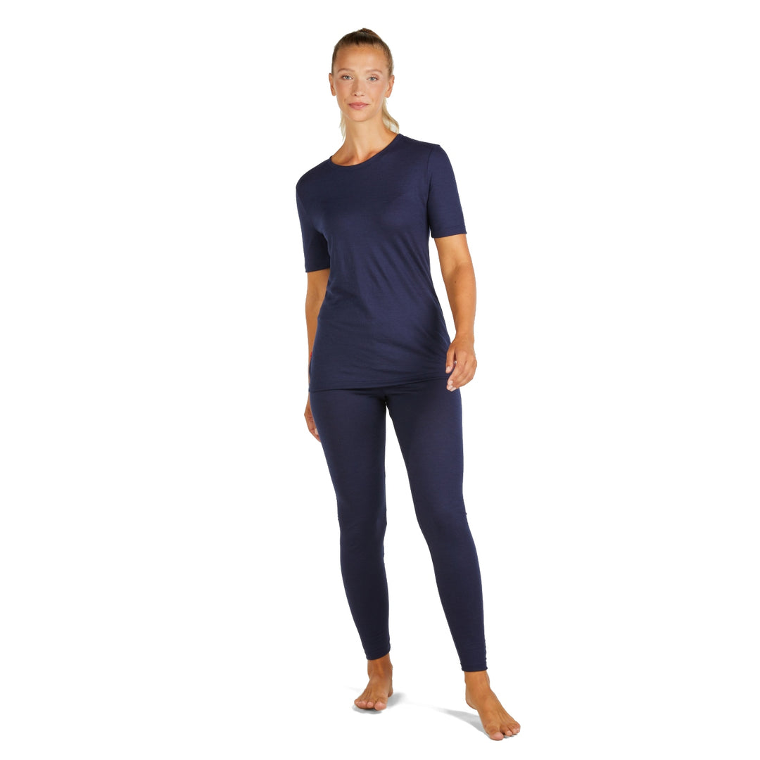 Sous-pantalon femme pur mérinos, coupe classique