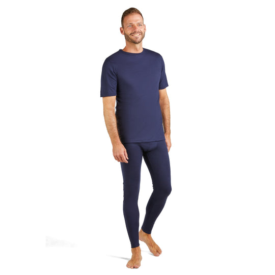 Sous-pantalon homme pur mérinos, coupe classique