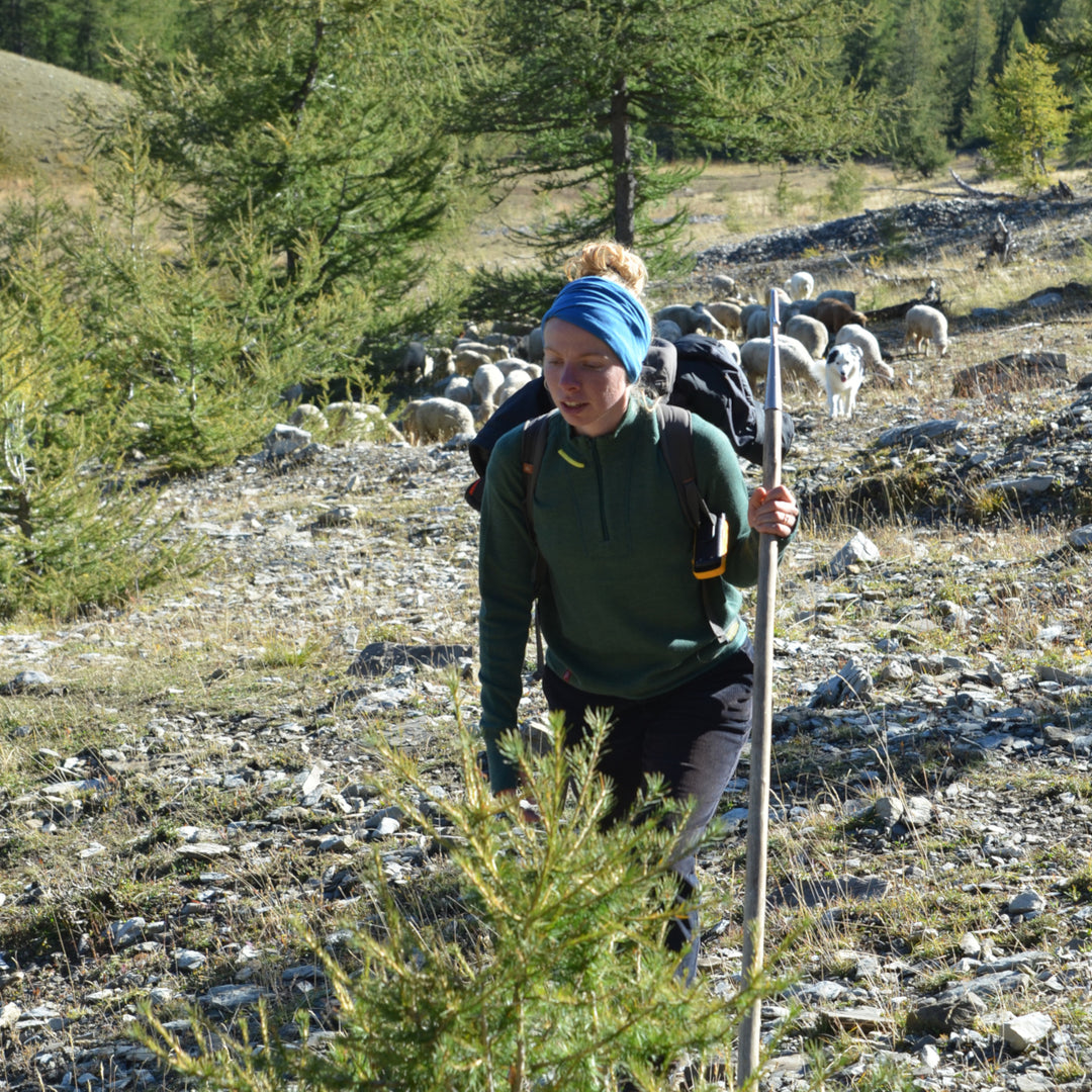 Le pullover écologique français de la bergère 100% mérinos bio produit en France