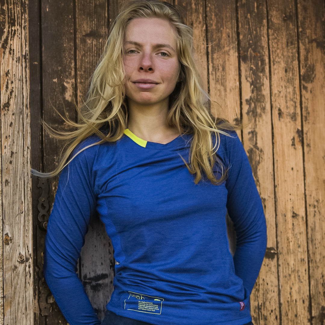 Le T-shirt sportif en laine mérinos française par Transhumance