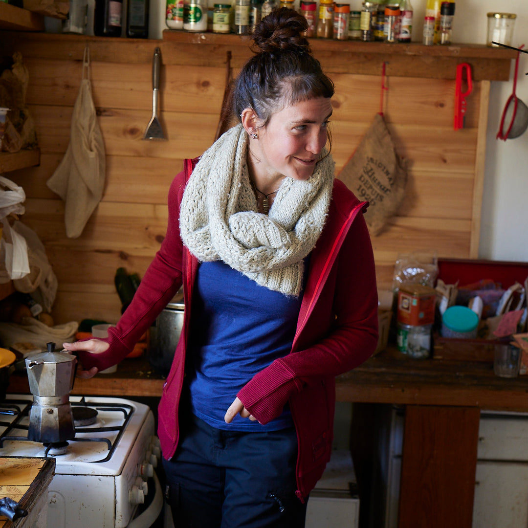 Le hoodie français, sweatshirt équitable en laine avec capuche, mérinos bio française