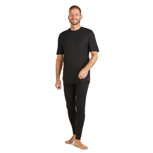 Sous-pantalon homme pur mérinos, coupe classique